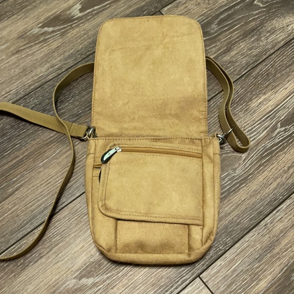 Like new tan suede crossbody - Picture 2 of 5